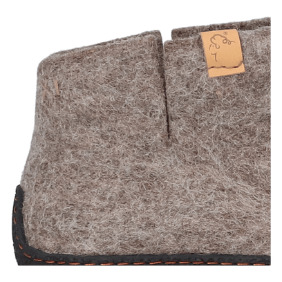 Rabara Wollfilz-Pantoffel Marbled Brown
