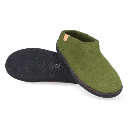 Slipa Wollfilz-Pantoffel Olive Green
