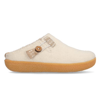 Sundara Wollfilz-Pantoffel White Sundara Wollfilz-Pantoffel White
