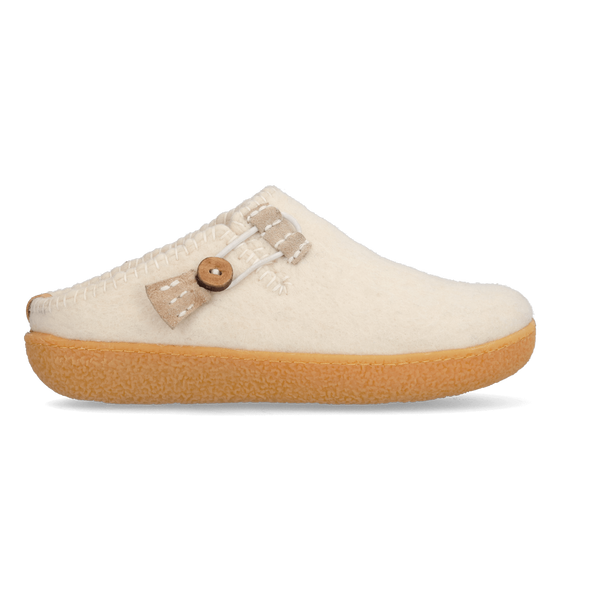 Sundara Wollfilz-Pantoffel White Sundara Wollfilz-Pantoffel White