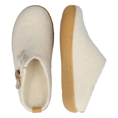 Sundara Wollfilz-Pantoffel White