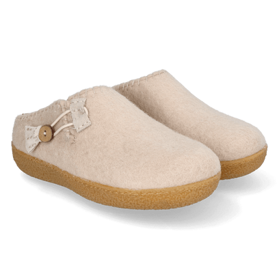 Sundara Wollfilz-Pantoffel Camel