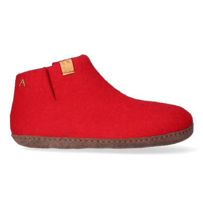 Mula Wollfilz-Hausschuhe Red Mula Wollfilz-Pantoffel Red