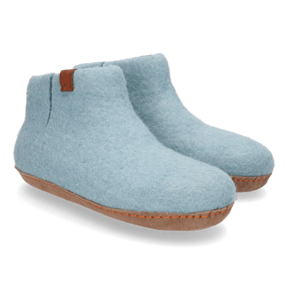 Mula Wollfilz-Pantoffel Light Blue