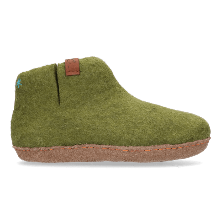 Mula Wollfilz-Pantoffel Olive Green