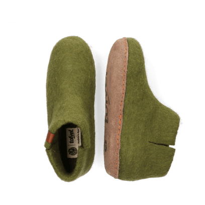 Mula Wollfilz-Pantoffel Olive Green