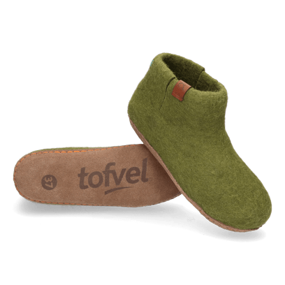 Mula Wollfilz-Pantoffel Olive Green