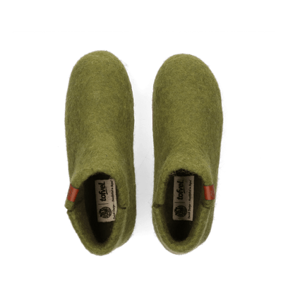 Mula Wollfilz-Pantoffel Olive Green