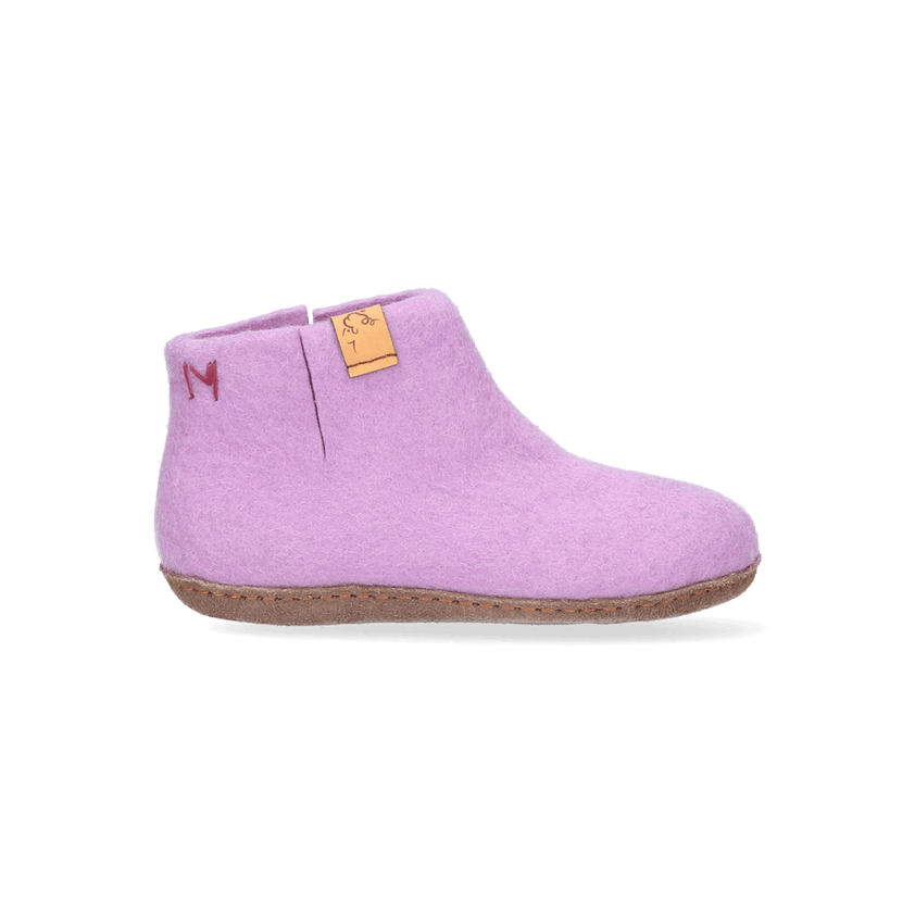 Luna Kids Wollfilz-Pantoffel Lilac
