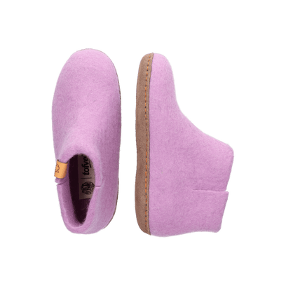 Luna Kids Wollfilz-Pantoffel Lilac