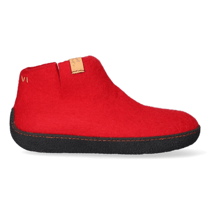 Rabara Wollfilz-Hausschuhe Red Rabara Wollfilz-Pantoffel Red