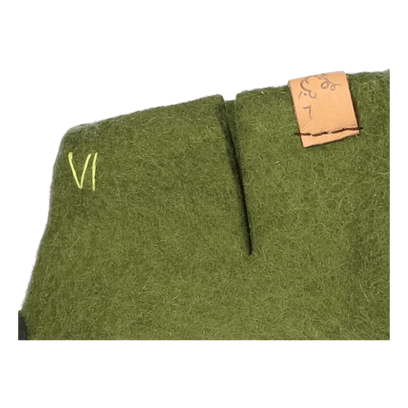 Rabara Wollfilz-Pantoffel Olive Green