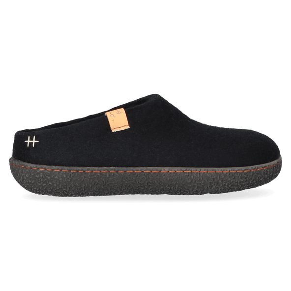Slipa Wollfilz-Pantoffel Black Slipa Wollfilz-Pantoffel Black
