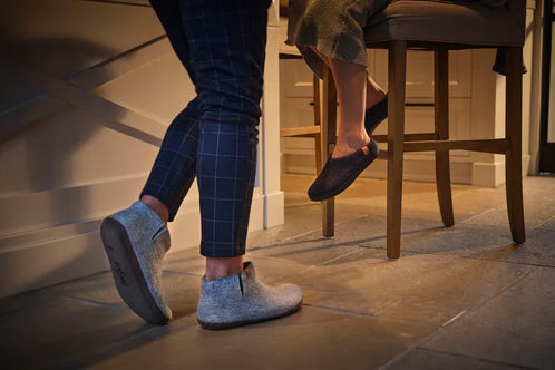 Warme Hausschuhe