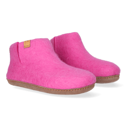 Mula Wollfilz-Pantoffel Pink